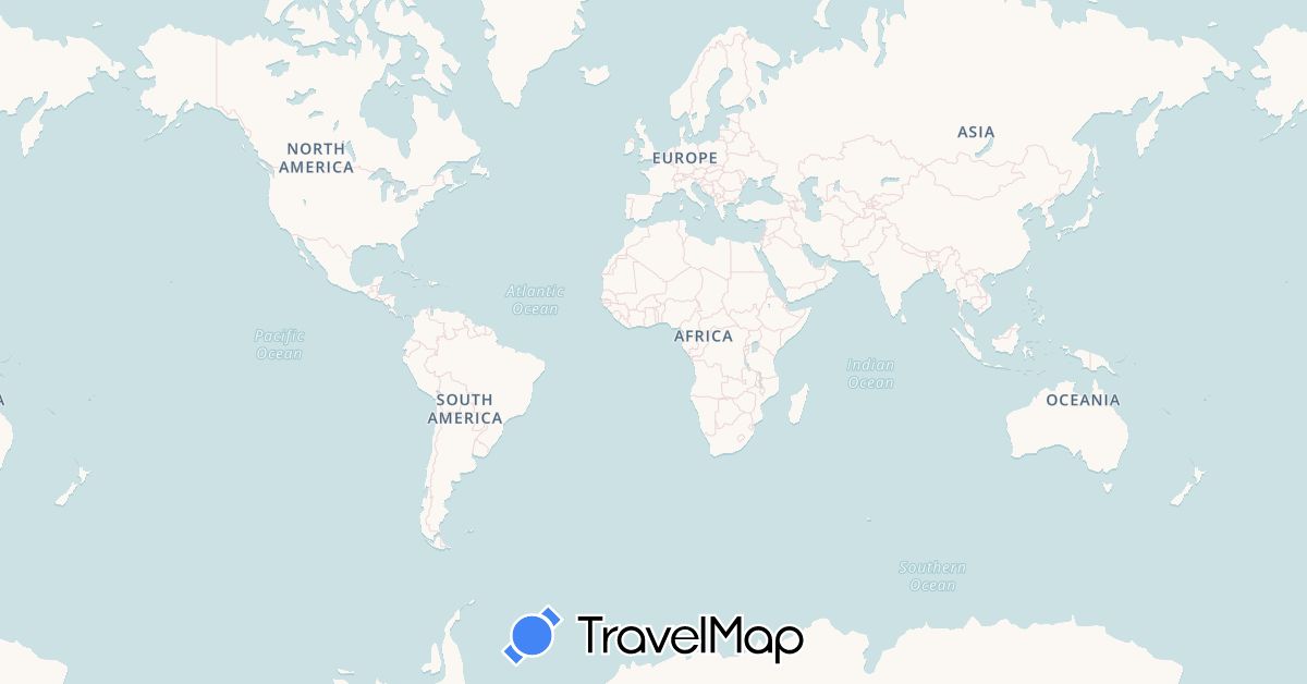 TravelMap itinerary: driving, cycling, boat in Belgium, Germany, Denmark, France, Guernsey, Netherlands, Sweden (Europe)